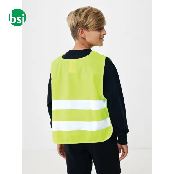 Gilet di sicurezza in PET riciclato GRS 7-12 anni -  4