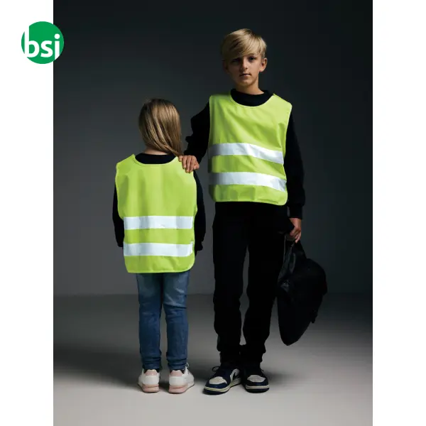 Gilet di sicurezza in PET riciclato GRS 7-12 anni -  11