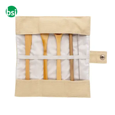 Set posate in bambù personalizzabili - Immagine 3