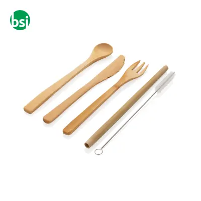 Set posate in bambù personalizzabili - Immagine 6