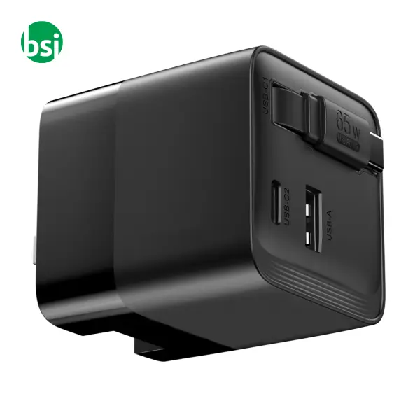 Caricatore GaN 65W cavo retrattile Urban Vitamin -  6