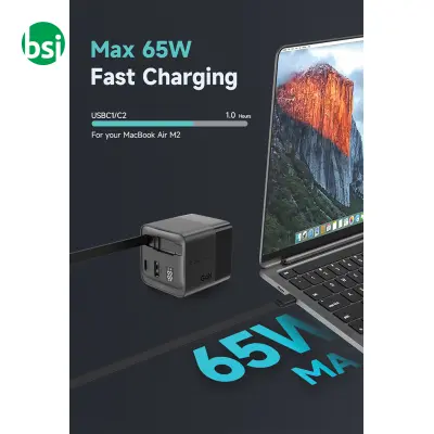 Caricatore GaN 65W cavo retrattile Urban Vitamin - Immagine 11