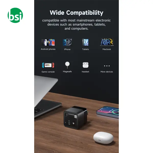 Caricatore GaN 65W cavo retrattile Urban Vitamin -  12