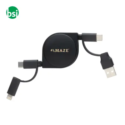 Cavo 6 in 1 RCS standard in plastica riciclata e - Immagine 6