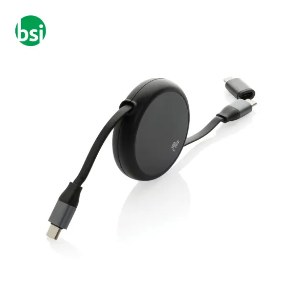 Cavo retrattile 240W 2in1 Terra in alluminio RCS -  1