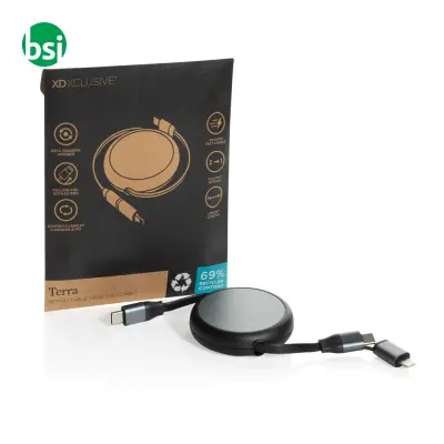 Cavo retrattile 240W 2in1 Terra in alluminio RCS - Immagine 7