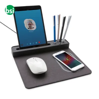 Tappetino mouse Air con ricarica wireless 5W e USB - Immagine 3