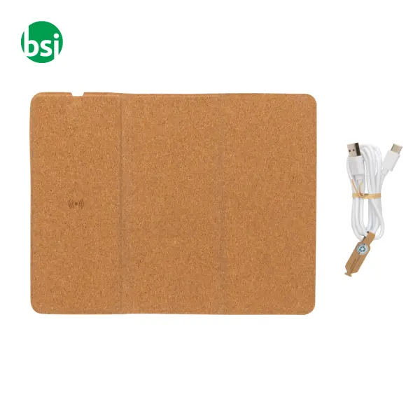 Tappetino mouse e caricatore wireless 10W in -  3