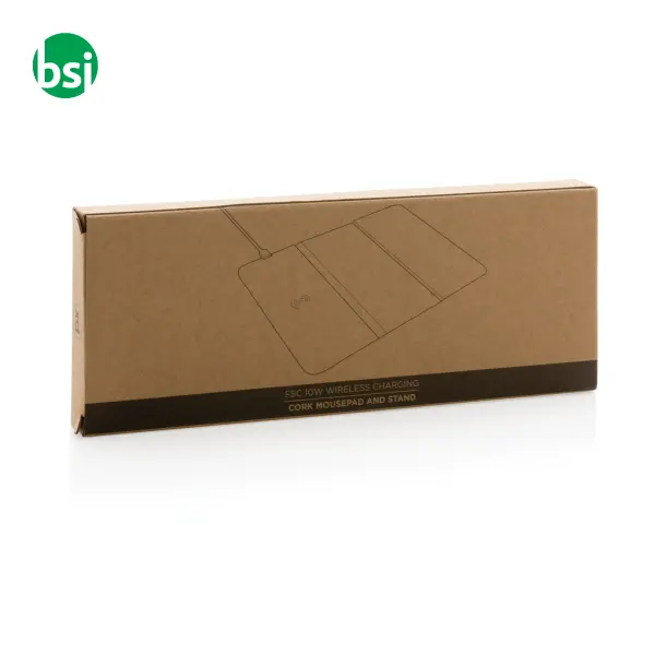 Tappetino mouse e caricatore wireless 10W in -  8