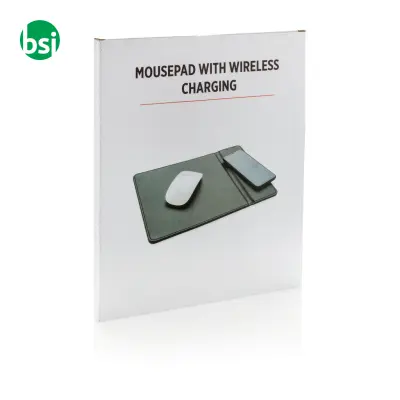 Tappetino mouse personalizzato con ricarica wireless 5W - Immagine 8