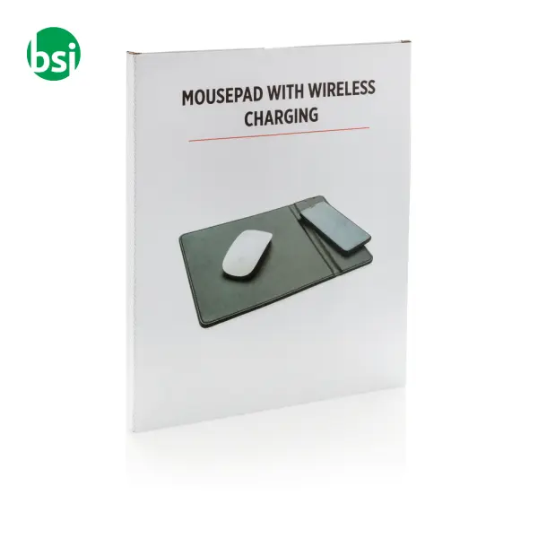 Tappetino mouse personalizzato con ricarica wireless 5W -  8