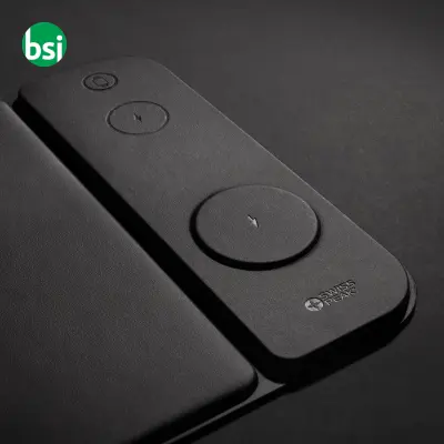 Tappetino mouse 3in1 con ricarica wireless 15W in rPET - Immagine 10