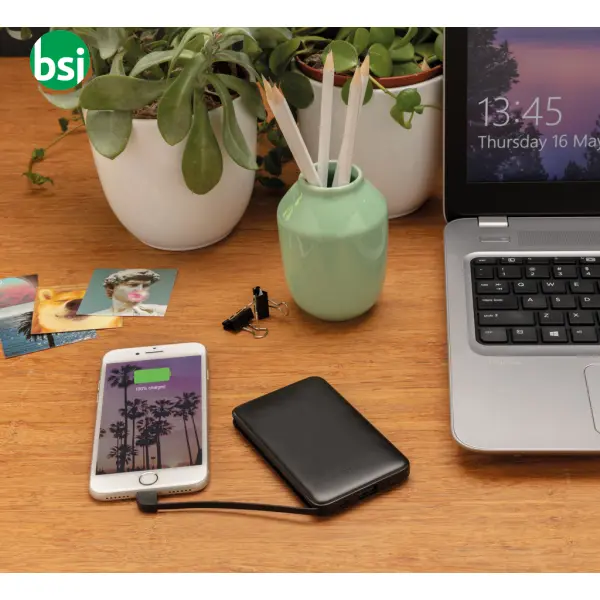 Powerbank tascabile 5.000 mAh con cavi integrati -  10