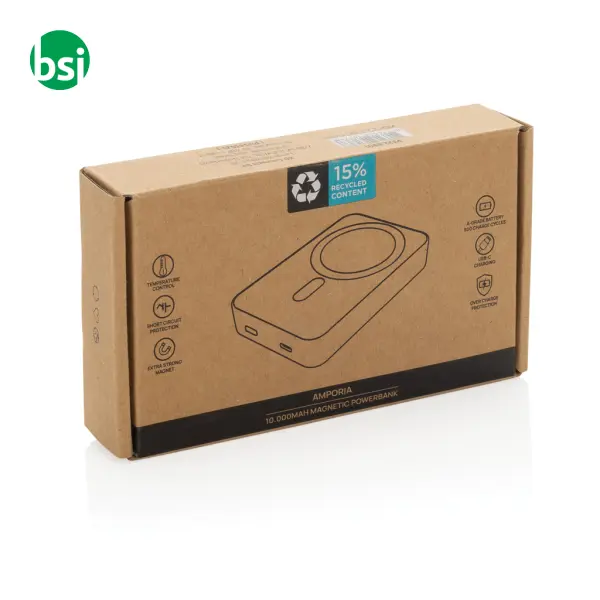 Powerbank magnetico 10.000 mAh Amporia in rPlastica -  6