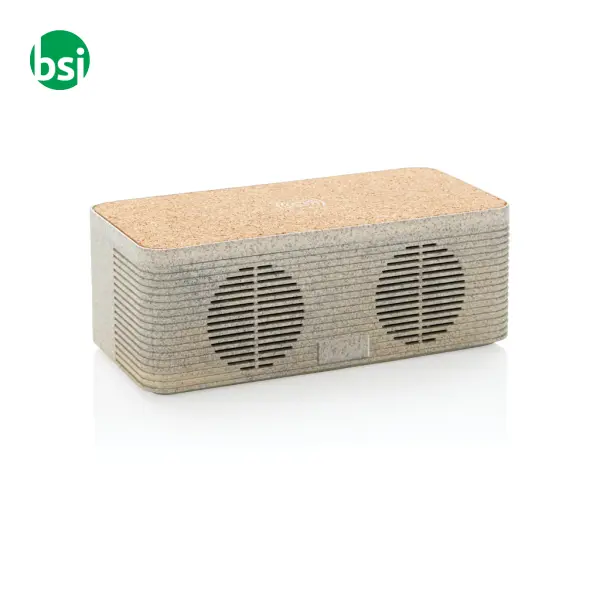 Speaker e caricatore wireless in fibra di grano -  1