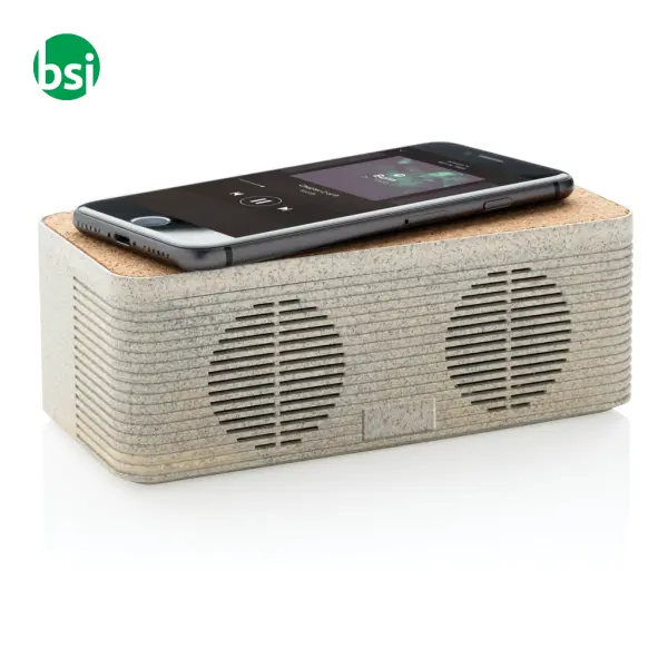 Speaker e caricatore wireless in fibra di grano -  3