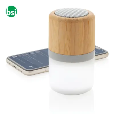 Speaker personalizzabile in bamboo con luce 3W - Immagine 3
