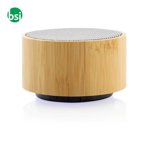 Speaker wireless personalizzato in bamboo 3W -  3