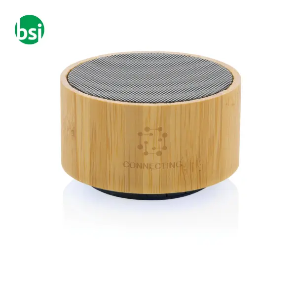 Speaker wireless personalizzato in bamboo 3W -  6