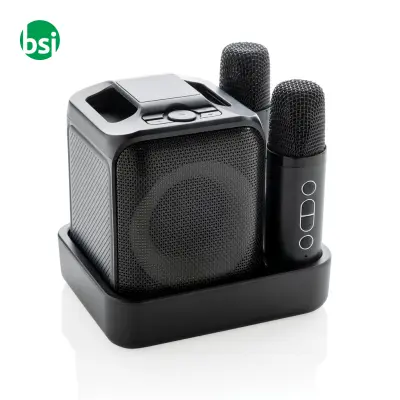 Karaoke con doppio microfono Singvibe in plastica RCS