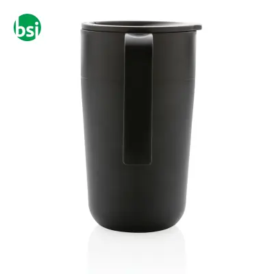 Tazza con manico in PP e SS riciclati GRS 480ml - Immagine 4