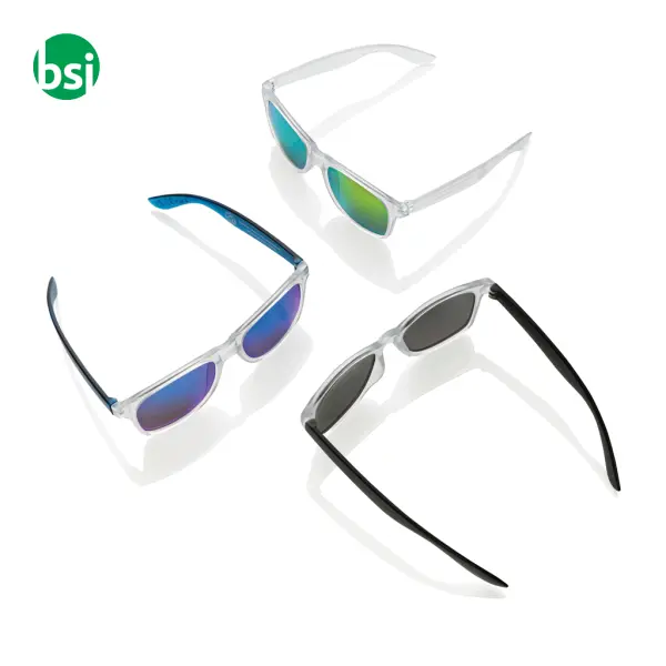 Occhiali da sole con lenti a specchio in rPC Gleam -  1