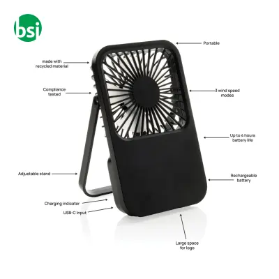 Ventilatore da tavolo ricaricabile Aervina RCS - Immagine 3