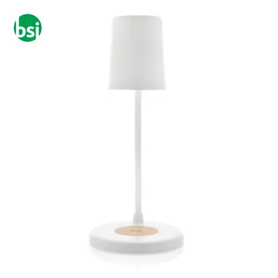 Lampada Zanara con caricatore wireless 15W in rPlastica - Immagine 3