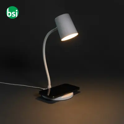 Lampada Zanara con caricatore wireless 15W in rPlastica - Immagine 8