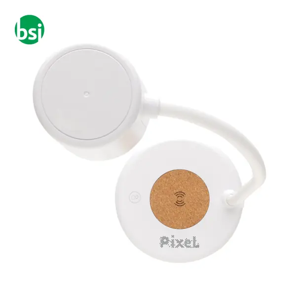 Lampada Zanara con caricatore wireless 15W in rPlastica -  9