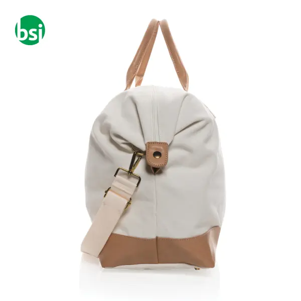 Borsa weekend in canvas riciclato personalizzata Impact 40L -  5