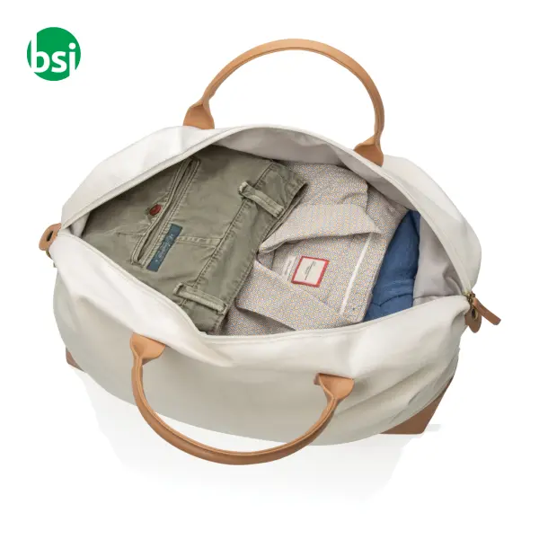 Borsa weekend in canvas riciclato personalizzata Impact 40L -  7