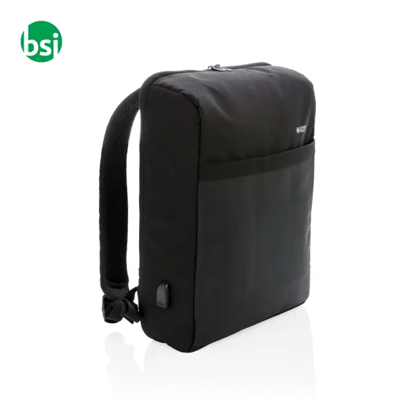 Zaino porta PC 15'' Swiss Peak RFID & USB senza PVC 13L -  1