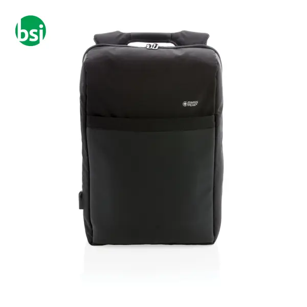 Zaino porta PC 15'' Swiss Peak RFID & USB senza PVC 13L -  4