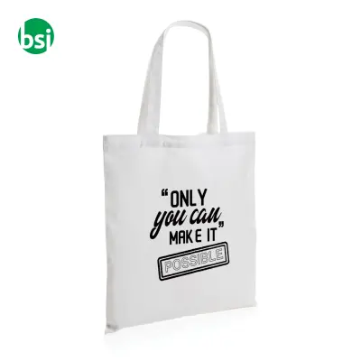 Shopper in cotone riciclato personalizzate Impact 145 gr - Immagine 7