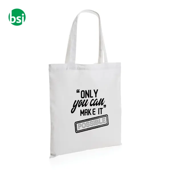 Shopper in cotone riciclato personalizzate Impact 145 gr -  7