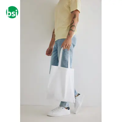 Shopper in cotone riciclato personalizzate Impact 145 gr - Immagine 5