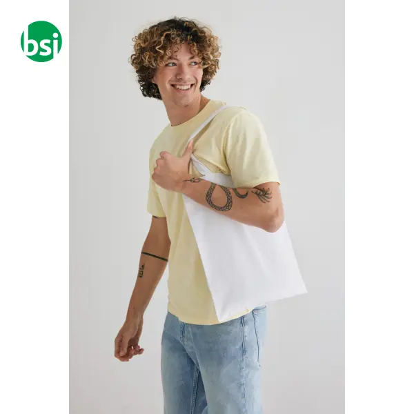 Shopper in cotone riciclato personalizzate Impact 145 gr -  6