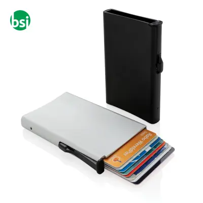 Portacarte standard RFID in alluminio