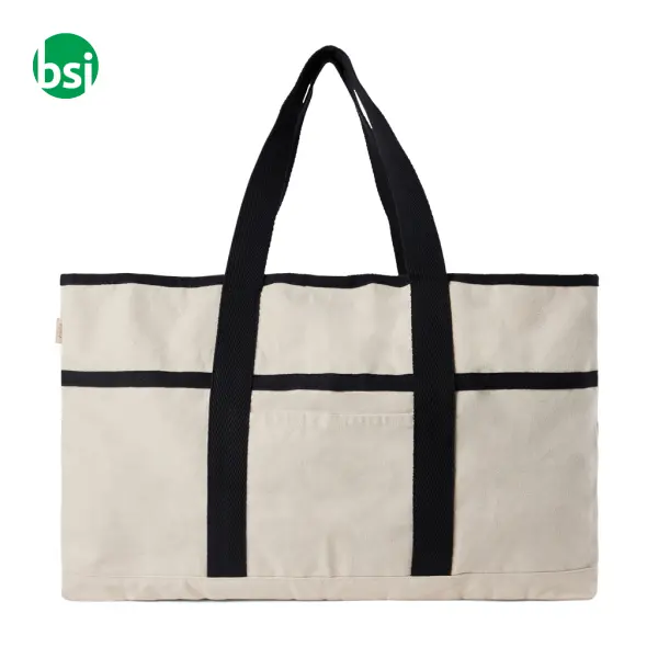 Borsa spiaggia VINGA Volonne in tela riciclata 40L -  2