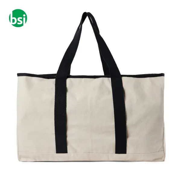 Borsa spiaggia VINGA Volonne in tela riciclata 40L -  3