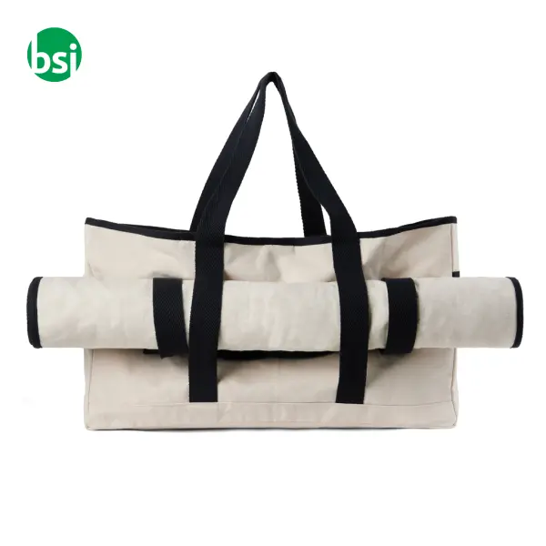 Borsa spiaggia VINGA Volonne in tela riciclata 40L -  5