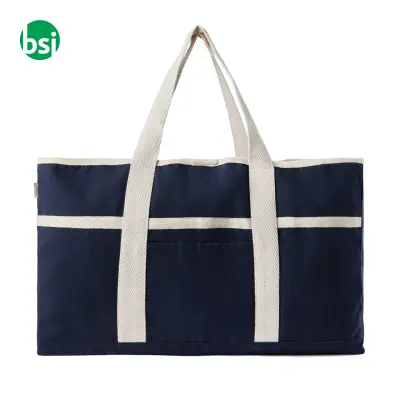 Borsa spiaggia VINGA Volonne in tela riciclata 40L - Immagine 13