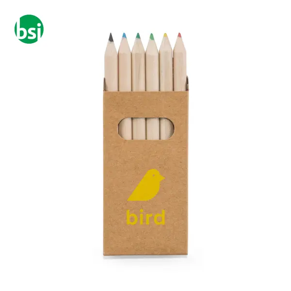 BIRD Scatola con 6 matite colorate -  3