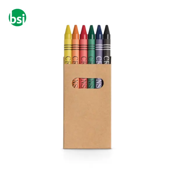 EAGLE Scatola con 6 pastelli a cera -  2