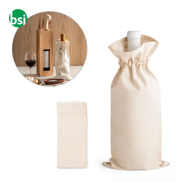 Borsa per bottiglia in cotone - JEROME -  1