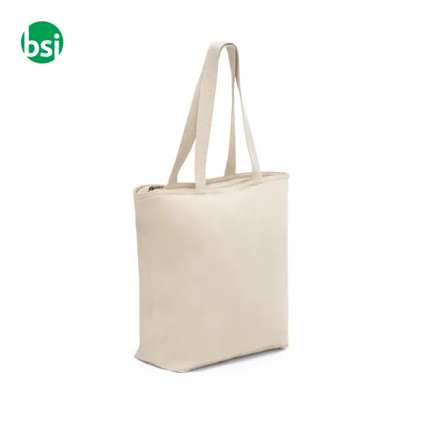 Borsa in cotone con chiusura - HACKNEY -  6