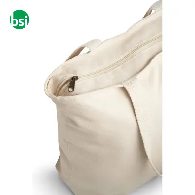 Borsa in cotone con chiusura - HACKNEY - Immagine 3