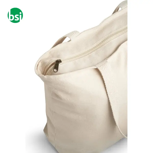 Borsa in cotone con chiusura - HACKNEY -  3