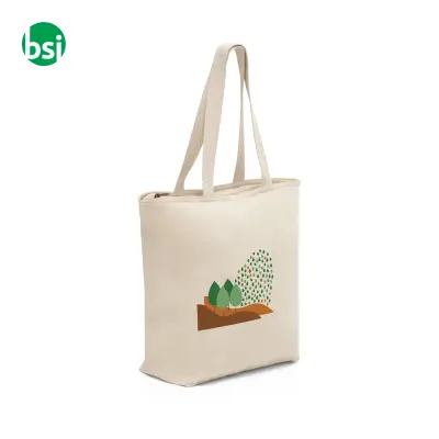Borsa in cotone con chiusura - HACKNEY - Immagine 5